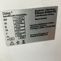 Bbraun Dialog+ Evo - Dialysis image 0